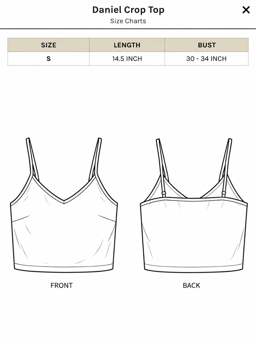 Daniel Crop Top